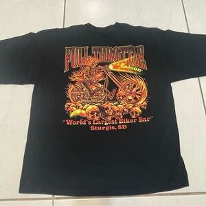 Full Throttle Saloon Sturgis SD Flames Skulls Y2k XL Shirt